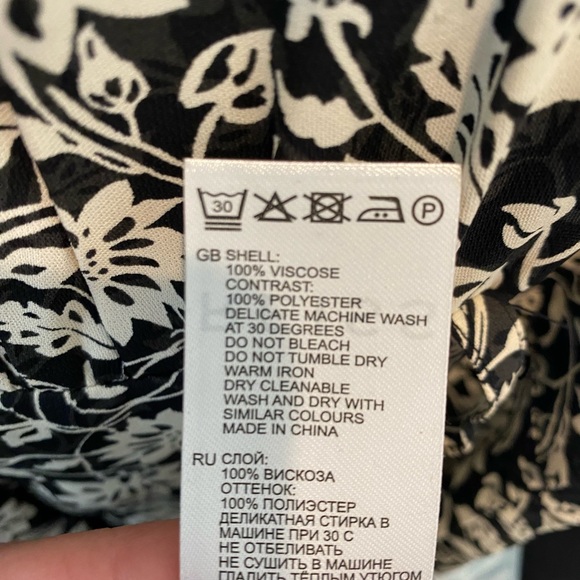 NWOT REISS Micah Printed Long-Sleeve Midi  Dress - Picture 15 of 15